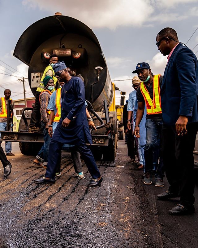 Agege-Pen cinemas road work 5
