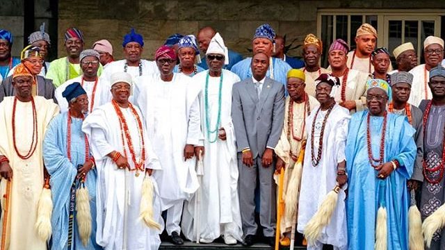 Gov. Sanwo-Olu Receives Council Of Obas & Chiefs At The Lagos House 1