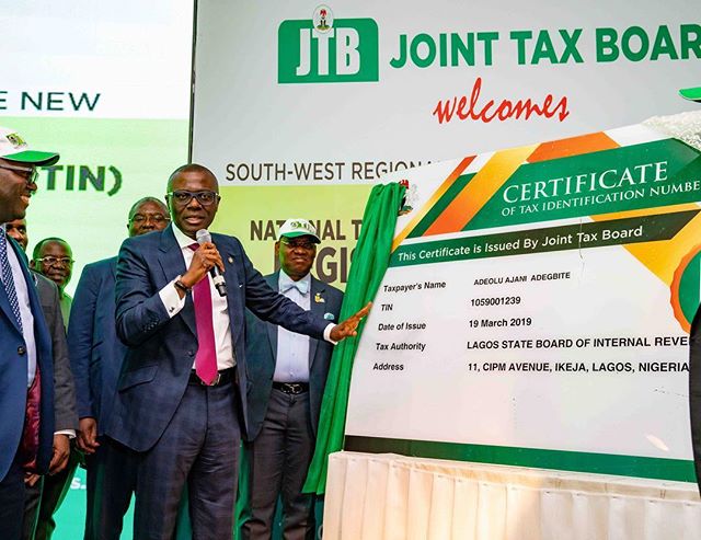 sanwo-olu TIN 2019 F